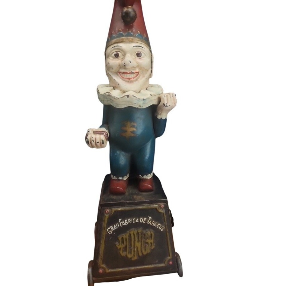 Punch Gran Fabrica De Tabacos Cast Iron Mechanical Bank Konex 5 Cent Cigars